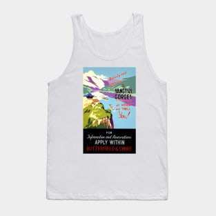 Vintage Travel Poster China The Yangtsze Gorges Tank Top